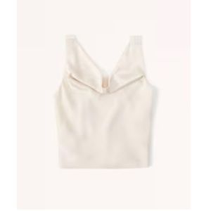 Satin cowl neck top, XL